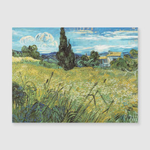 Green Wheat Field Vincent van Gogh Magnetkarte