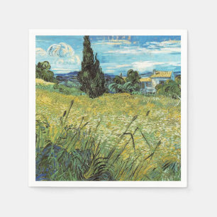 Green Wheat Field Vincent van Gogh Serviette