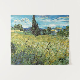 Green Wheat Field Vincent van Gogh Wandteppich