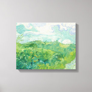 Green Wheat Fields Van Gogh Vintage Kunst Leinwanddruck