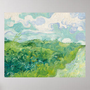 Green Wheat Fields-Vincent van Gogh Poster