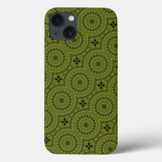 Green Wheel Mandala Case-Mate iPhone Hülle (Rückseite)
