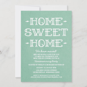 Green Whimsical Sweet Zuhause Housewarming Party Einladung