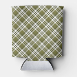 GREEN WHITE CHRISTMAS KARIERT PATTER DOSENKÜHLER