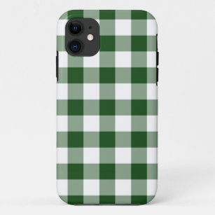 Green White Gingham Karo Pattern Case-Mate iPhone Hülle