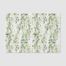 Green White Ivy Blätter Wild Jungle Geburtstag Seidenpapier