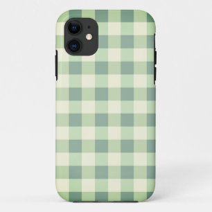 Green & White Kariert Gingham Hübsch Case-Mate iPhone Hülle