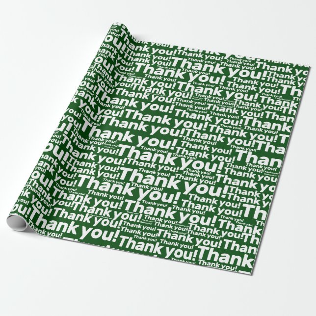 Green & White Lawn Care Service - Vielen Dank! - Geschenkpapier (Ungerollt)