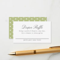 Green White Polka DotBaby Duschabwaschmaschine Win