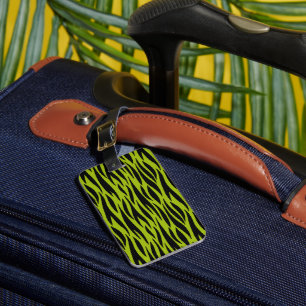 Green Wild Animal Print Gepäckanhänger