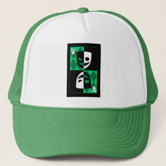 Green Wildcard Poker Diamonds Trucker Hat Truckerkappe