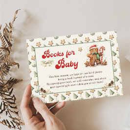 Green Winter Christmas Baby Shooting Books for Bab Begleitkarte