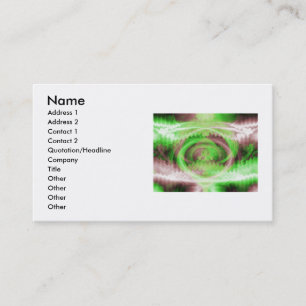 Green Wirbel Business Card Visitenkarte