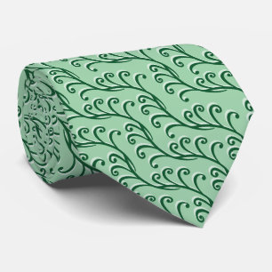 Green Wirbel Vines Neck Tie Krawatte