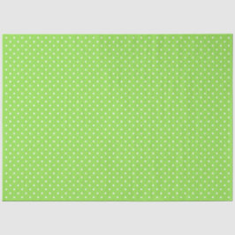 Green With White Polka Dots Seidenpapier