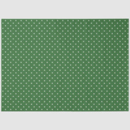 Green with White Polka Dots Tissue Paper Seidenpapier
