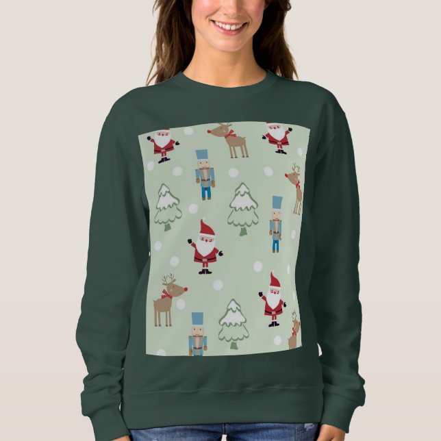 Green Women's Christmas T - Shirt (Vorderseite)