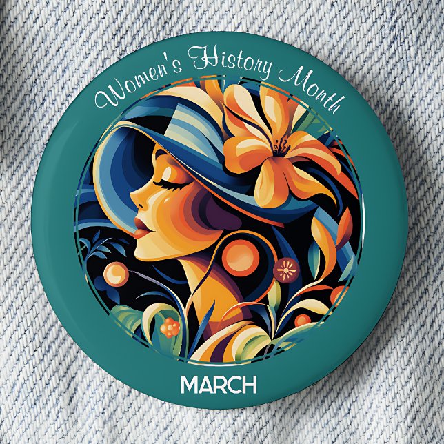 Green Women's History Month Button (Von Creator hochgeladen)