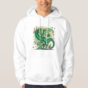 Green Wood Dragon Symbol 2024 Chinesisch Hoodie