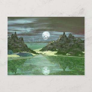 Green World Wolf Postkarte