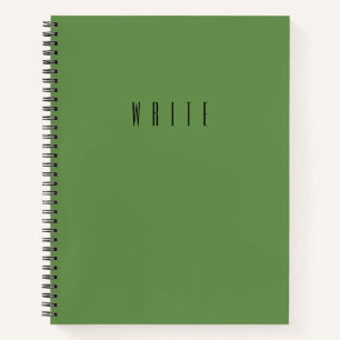 Green Write Typografy Personalisieren Notizbuch