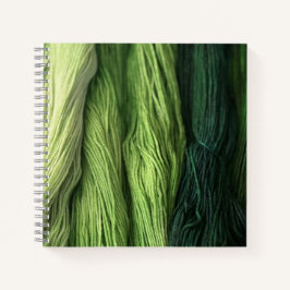 Green Yarn-Notebook Notizbuch