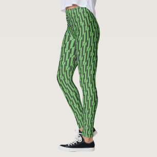 Green & Yellow Checkered Tubes von Kenneth Yoncich Leggings