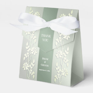 Green Yellow Floral Fee Box Geschenkschachtel