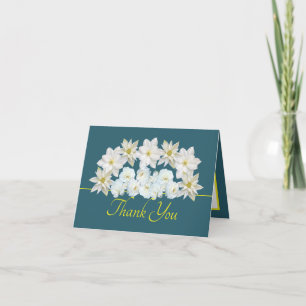 Green Yellow Hübsch White Blume Bouquet Vielen Dan Karte