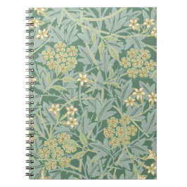 Green Yellow Jasmine von William Morris Notizblock