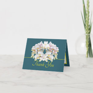 Green Yellow White Orchids Chic Bouquet Vielen Dan Karte