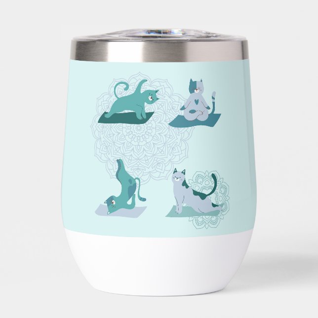 Green Yoga Cats (Vorderseite)