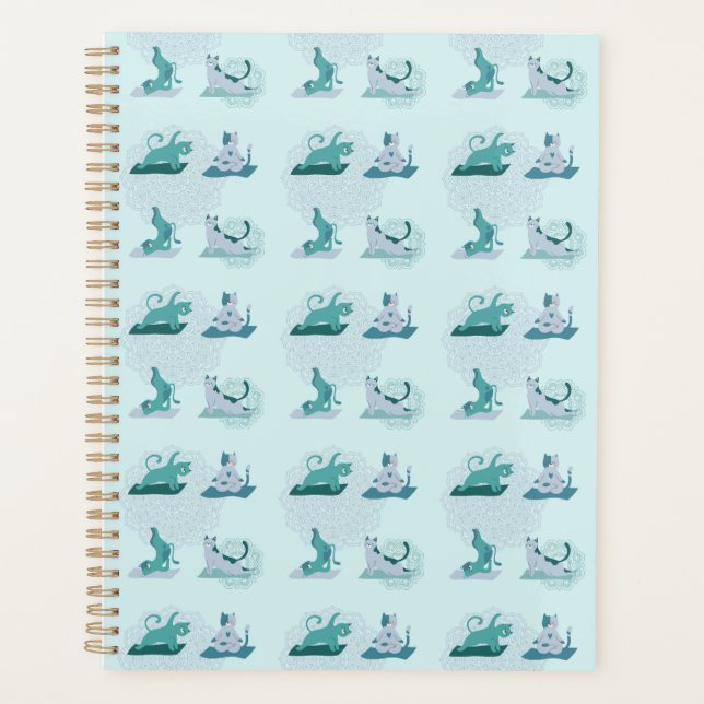 Green Yoga Cats Planer (Vorderseite)