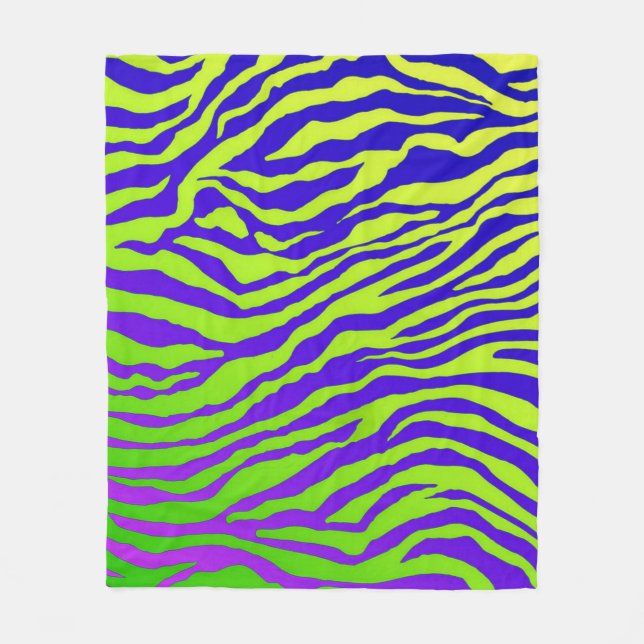 Green Zebra Fleecedecke (Vorderseite)