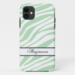 Green Zebra Print personalisiert iPhone 5 Fall Case-Mate iPhone Hülle