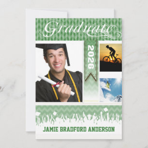 Green Zig Zag Senior 3 Pictures Class of Ankündigung
