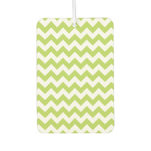 Green Zigzag, grün Zickzack, geometrisches Muster Autolufterfrischer