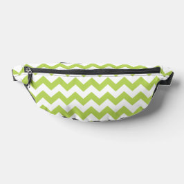 Green Zigzag, grün Zickzack, geometrisches Muster Bauchtasche
