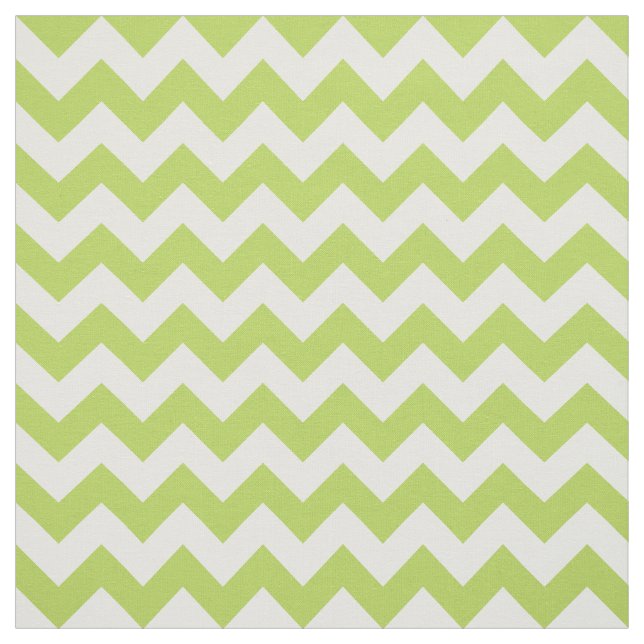 Green Zigzag, grün Zickzack, geometrisches Muster Stoff (Muster)