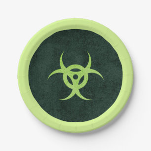 Green Zombie Danger Pappteller