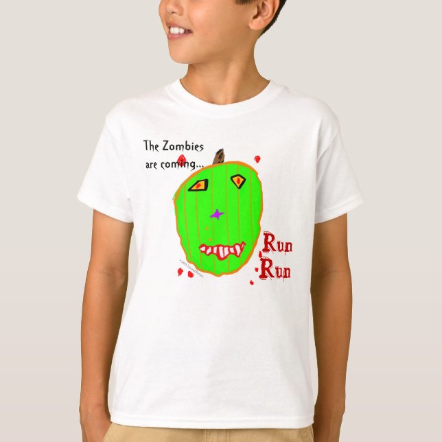 Green Zombie Run T-Shirt (Vorderseite)