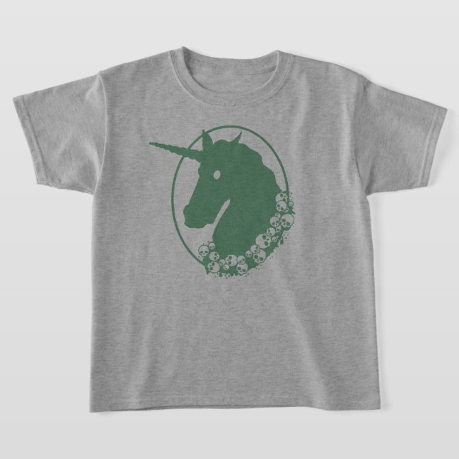 Green Zombie Unicorn T - Shirt (Ablage )