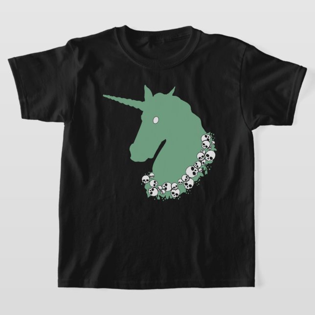 Green Zombie Unicorn T - Shirt (Ablage )