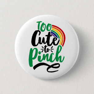 Green zu Niedlich, um St. Patrick's Day Graphic zu Button