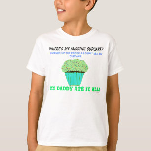 Green Zuckerguss Cupcake Kids Spaß T-Shirt