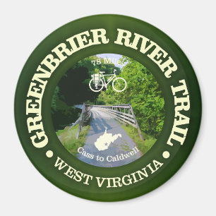 Greenbrier River Trail (Fahrrad c) Magnet