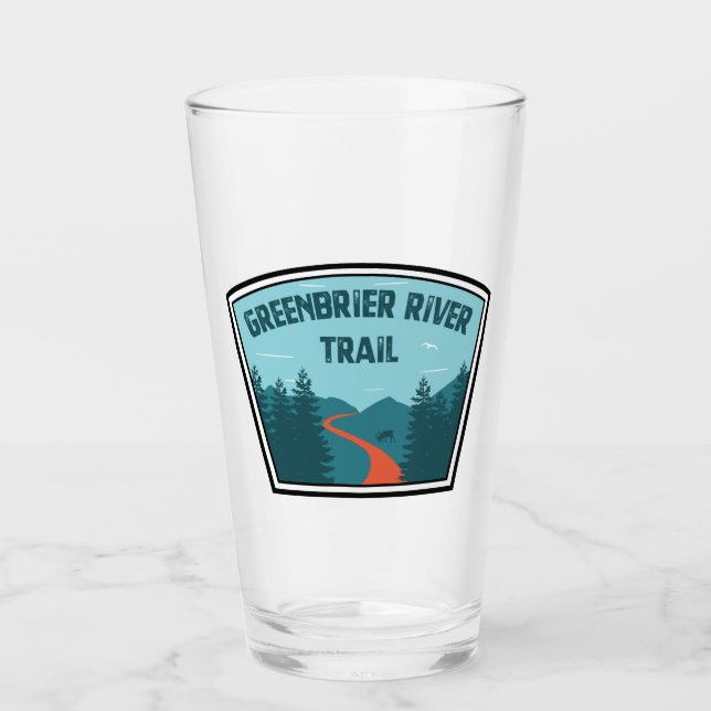 Greenbrier River Trail Glas (Vorderseite)