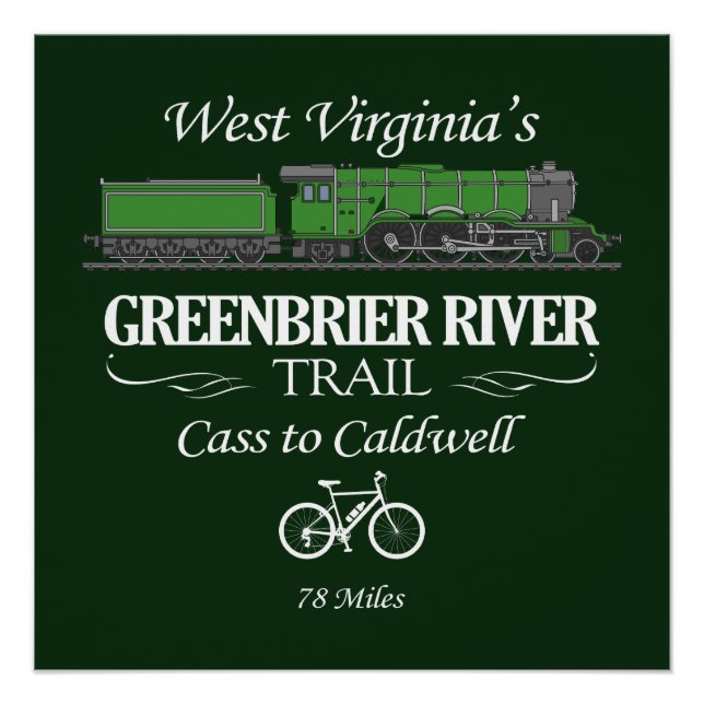 Greenbrier River Trail (RT2) Poster (Vorderseite)