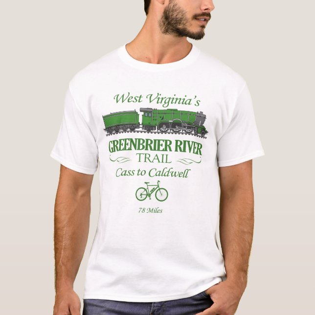 Greenbrier River Trail (RT2) T-Shirt (Vorderseite)