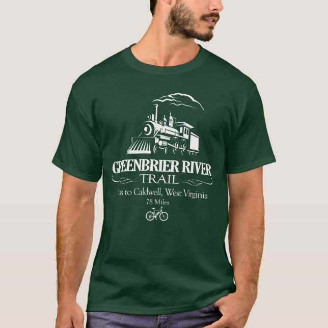Greenbrier River Trail (RT) T-Shirt (Vorderseite)